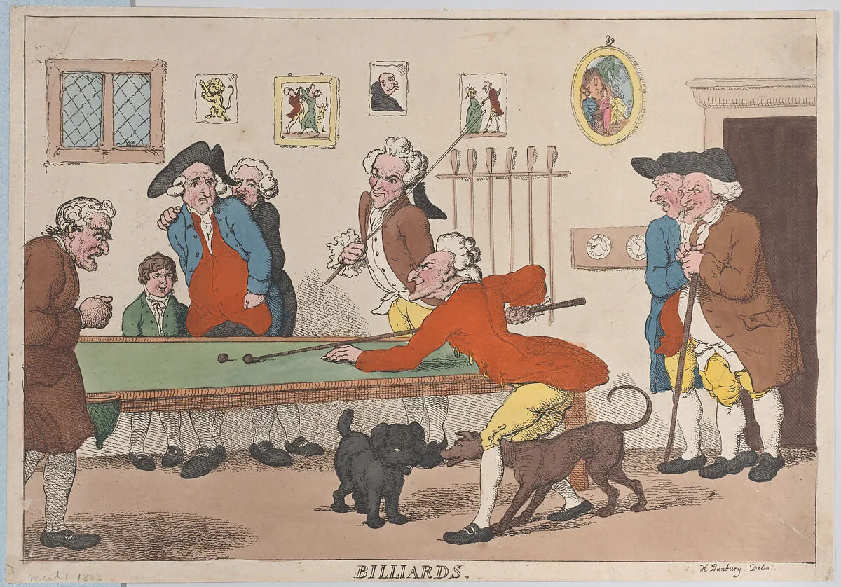 Billards — Thomas Rowlandson|Henry William Bunbury