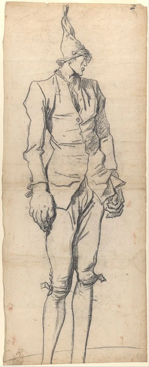 Caricature of the Painter Pierre-Charles Jombert — François André Vincent|Jean-Baptiste Mauzaisse