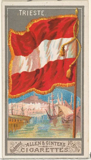 Trieste, from the City Flags series (N6) for Allen & Ginter Cigarettes Brands