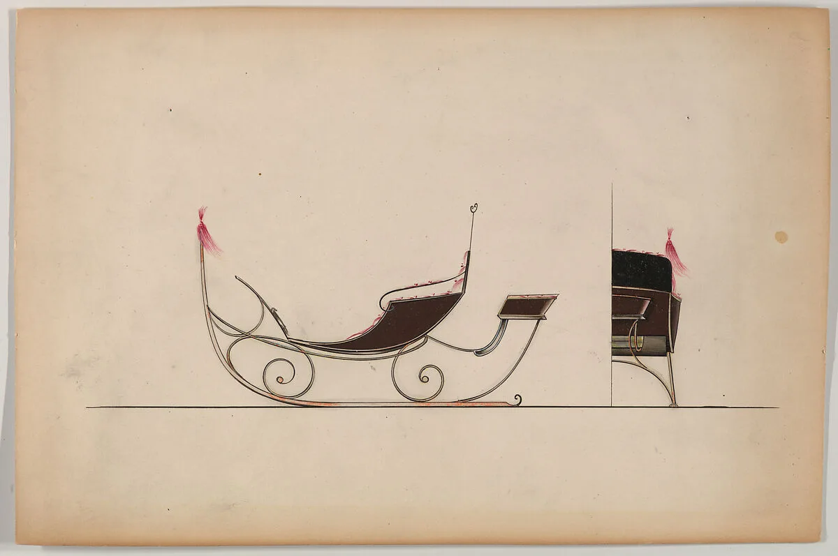 Sleigh with rumble seat (unnumbered) — Brewster & Co.