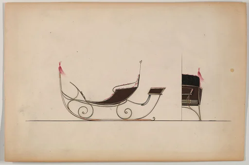 Sleigh with rumble seat (unnumbered)
