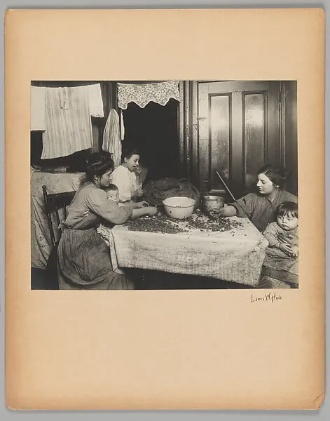 Picking Nut Meats, New York City — Lewis Hine