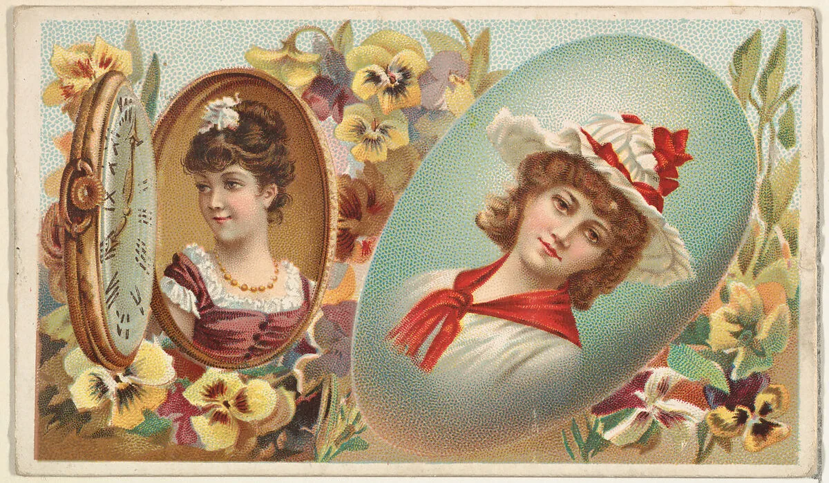 Pocket Watch, from the Miniature Novelties series (N120) issued by Duke Sons & Co. to promote Honest Long Cut Tobacco — W. Duke, Sons & Co.|Donaldson Brothers