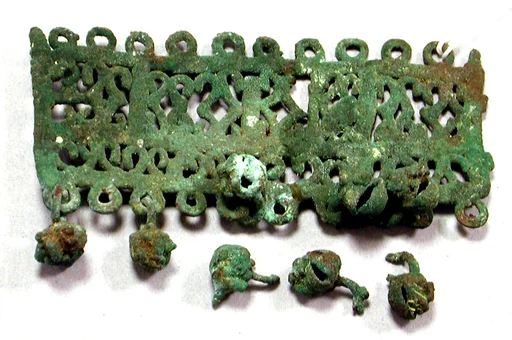 Copper Ornament with Dangles