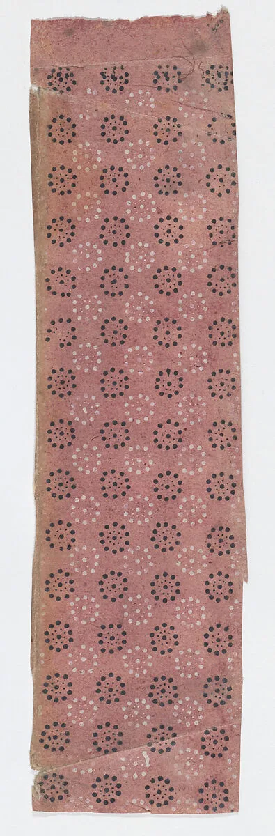 Fragment of a sheet with a pattern of dots in circles — Anonymous