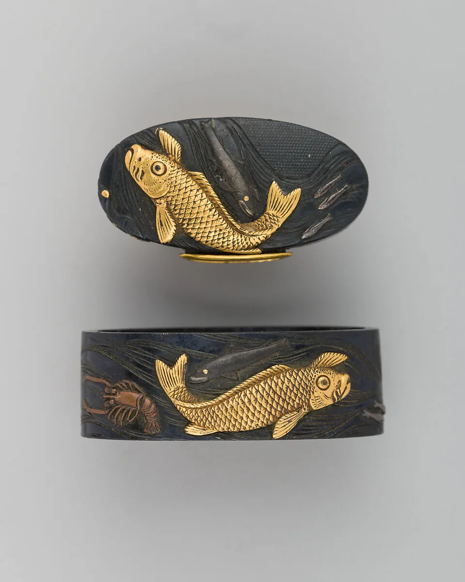 Sword-Hilt Collar and Pommel (Fuchigashira) — Unknown