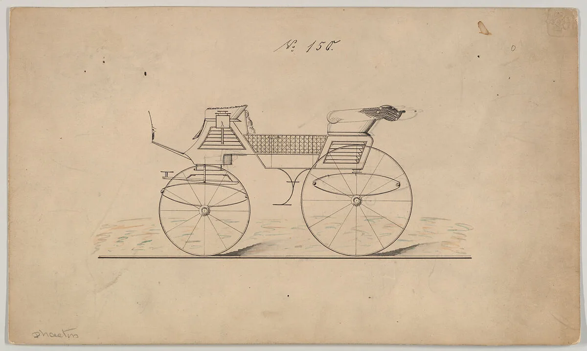 Design for Char-a-banc/Phaeton, no. 150 — Brewster & Co.