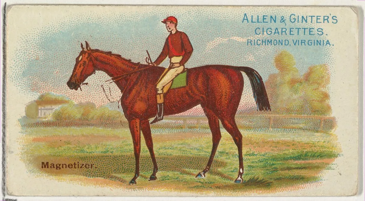 Magnetizer, from The World's Racers series (N32) for Allen & Ginter Cigarettes — Allen & Ginter|Lindner, Eddy & Claus