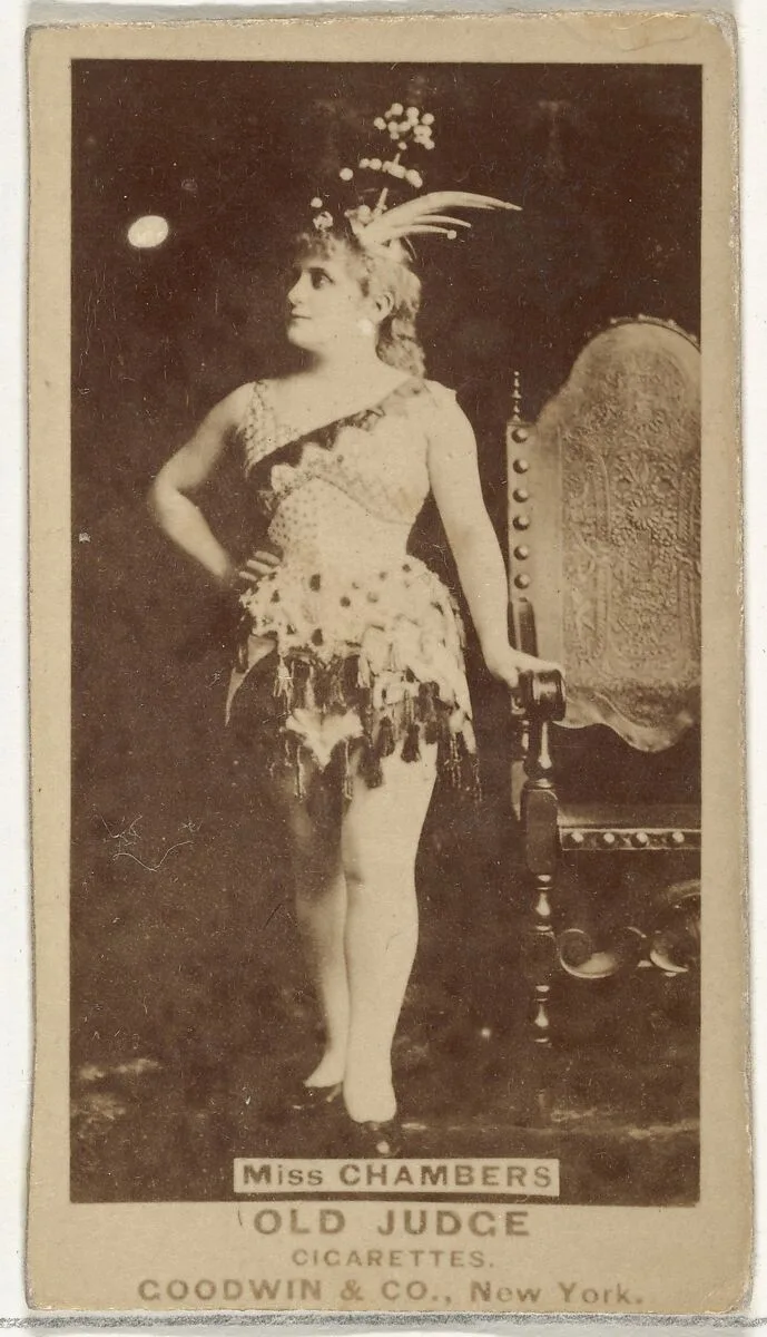 Miss Chambers, from the Actors and Actresses series (N171) for Old Judge Cigarettes — Goodwin & Company