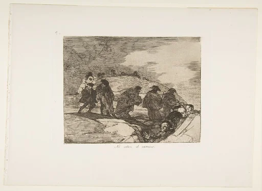 Plate 70 from "The Disasters of War" (Los Desastres de la Guerra): 'They do not know the way' (No saben el camino)