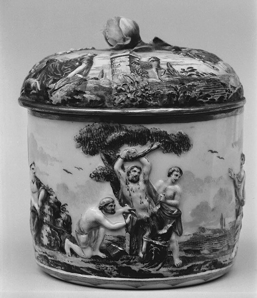 Sugar bowl with cover (part of a service) — Doccia Porcelain Manufactory