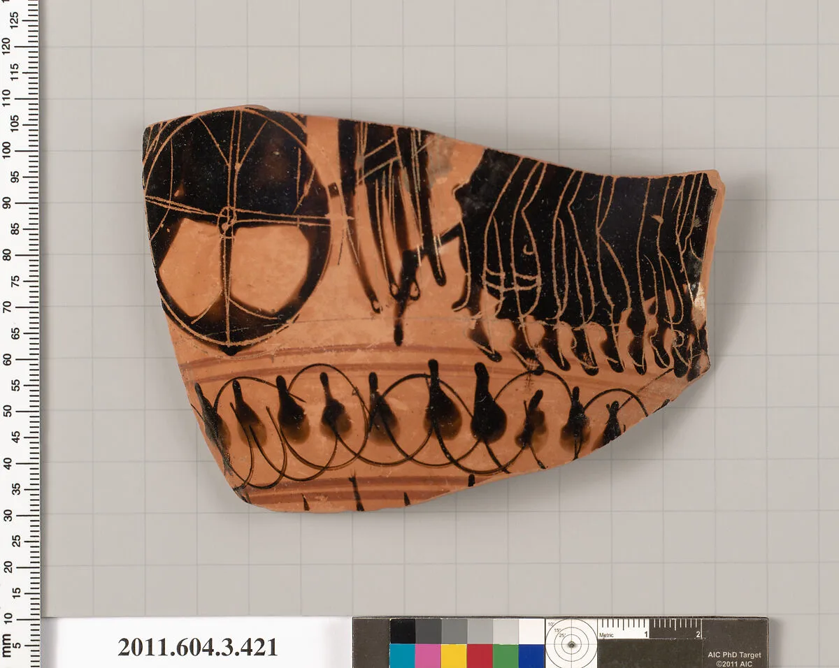 Terracotta fragment of a neck-amphora (jar) — Unknown