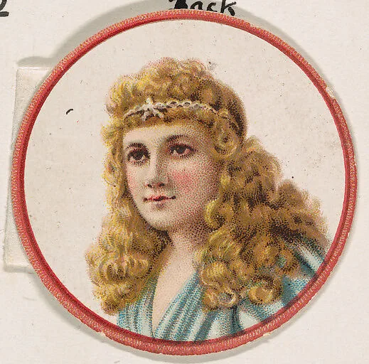 Portrait of woman, from the Novelties series (N228, Type 2) issued by Kinney Bros. — Kinney Brothers Tobacco Company