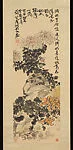 清/現代 謝公展 菊圖 軸|Chrysanthemums