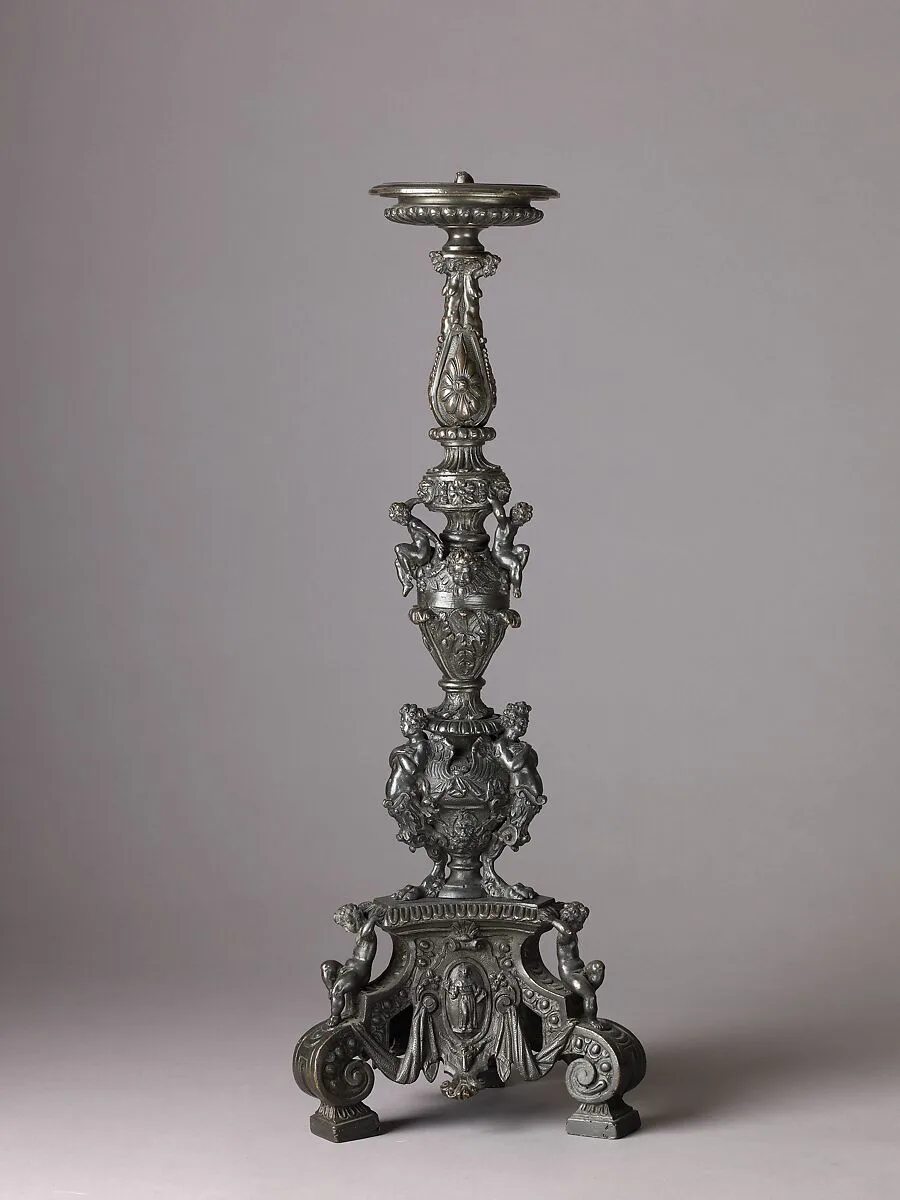 Candlestick Supported by Putti — Niccolò Roccatagliata|Sebastiano Nicolini
