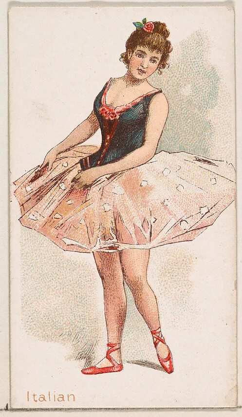 Italian Dancer, from the Dancing Women series (N186) issued by Wm. S. Kimball & Co. — William S. Kimball & Company