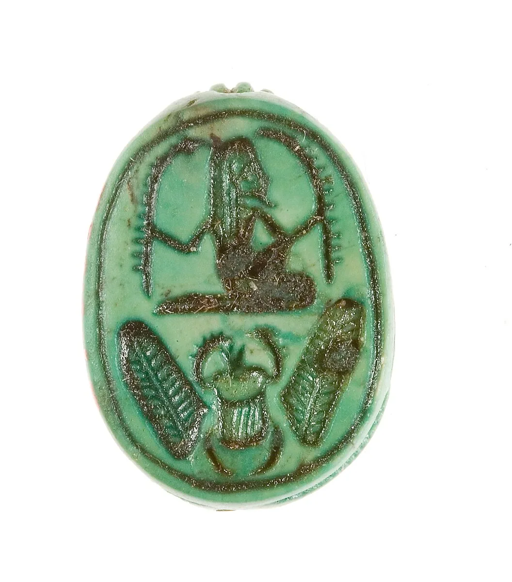 Scarab Inscribed with a Hieroglyphic Motif — Unknown
