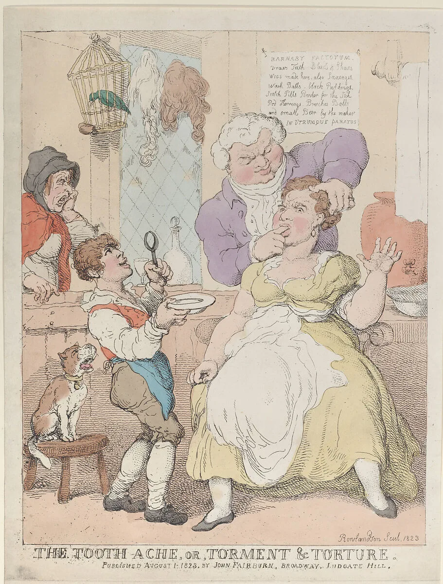 The Tooth-Ache, or, Torment & Torture — Thomas Rowlandson|John Fairburn