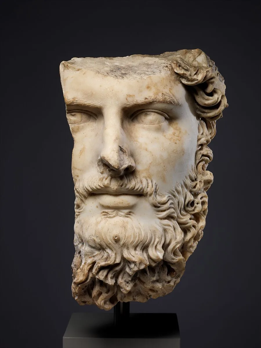 Marble portrait of the co-emperor Lucius Verus — Unknown