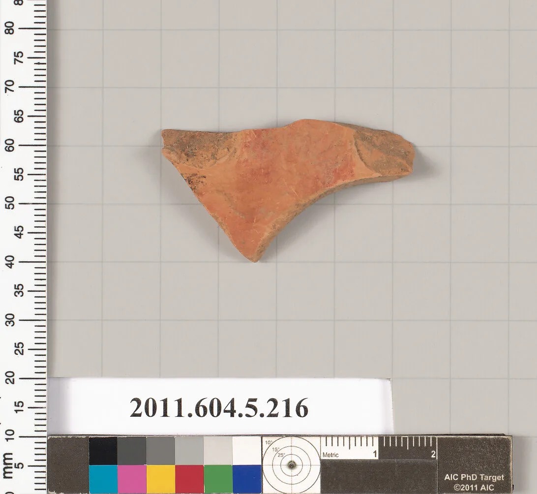 Terracotta fragment of a kylix (drinking cup) — Unknown