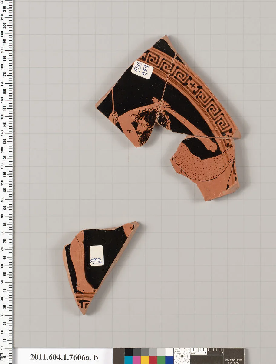 Terracotta fragments of a kylix (drinking cup) — Unknown