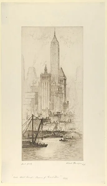 Wall Street Group–Towers of Manhattan — Albert E. Flanagan