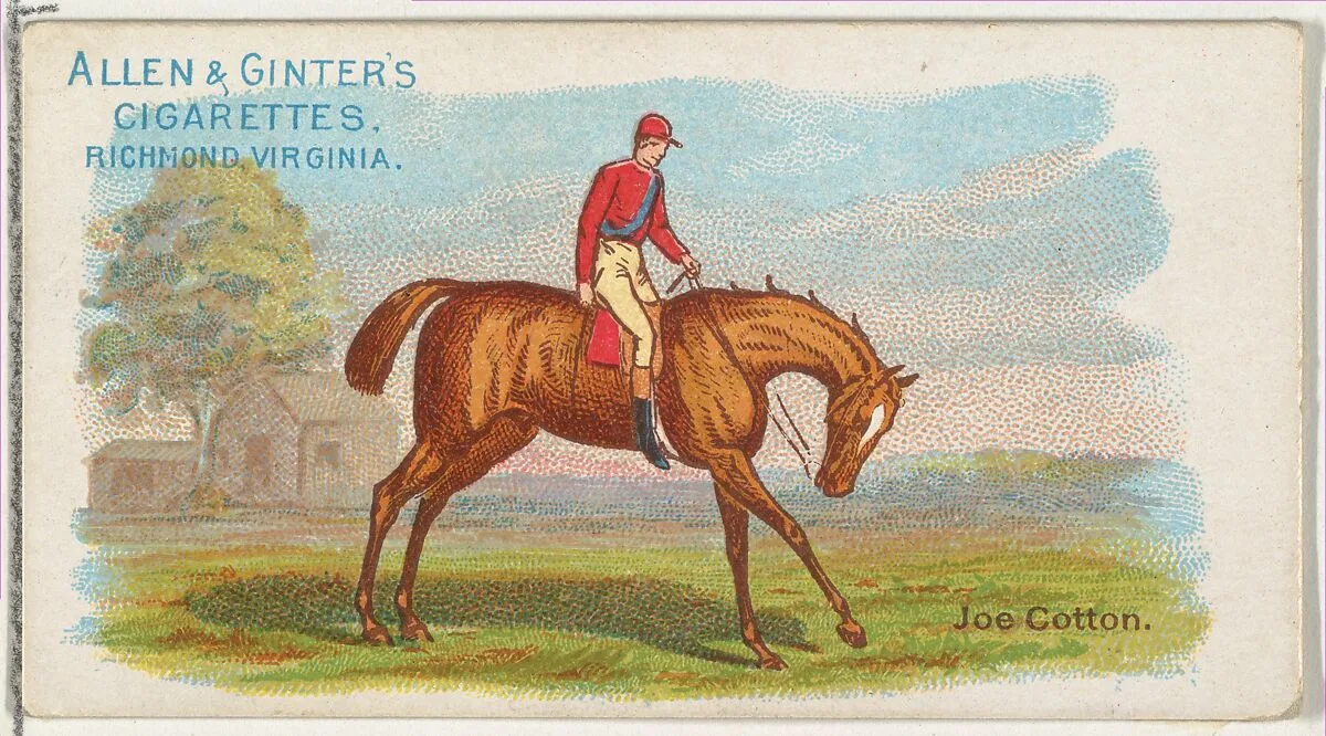 Joe Cotton, from The World's Racers series (N32) for Allen & Ginter Cigarettes — Allen & Ginter|Lindner, Eddy & Claus