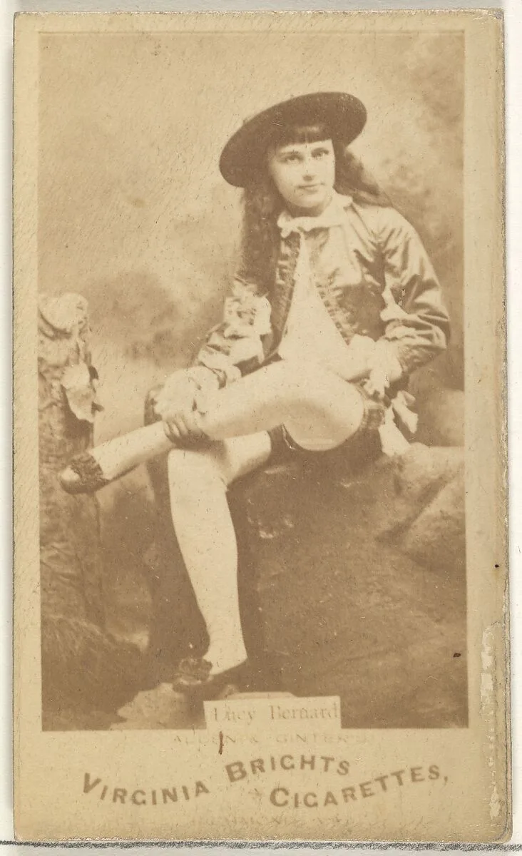 Lucy Bernard, from the Actors and Actresses series (N45, Type 1) for Virginia Brights Cigarettes — Allen & Ginter