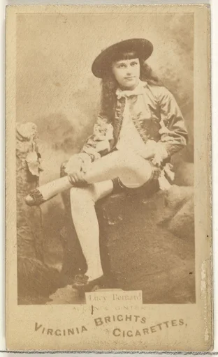 Lucy Bernard, from the Actors and Actresses series (N45, Type 1) for Virginia Brights Cigarettes