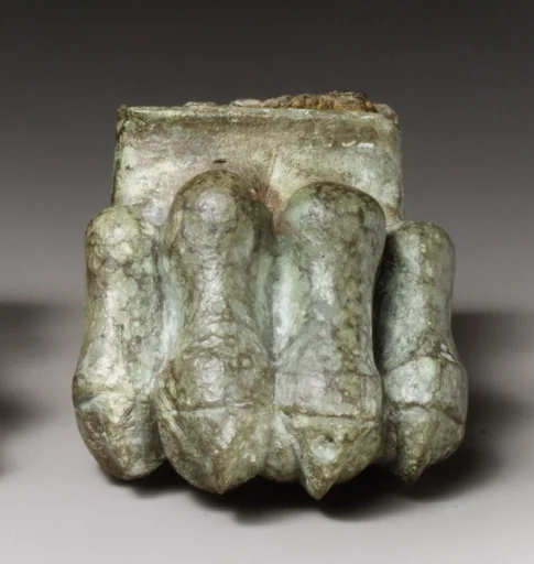 Bronze lion paw