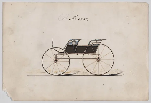 Design for 4 seat Phaeton, no top, no. 3447