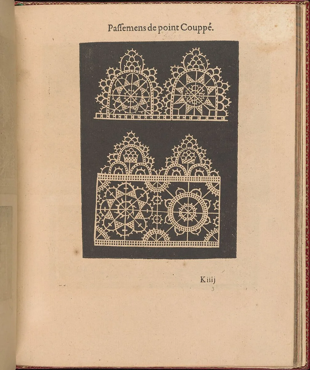 Les Singuliers et Nouveaux Portraicts... page 39 (recto) — Federico de Vinciolo|Jean Le Clerc|Henri III, King of France and Poland|Louise de Lorraine-Vaudemont|Chambolle-Duru