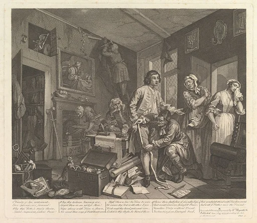 A Rake's Progress, Plate 1