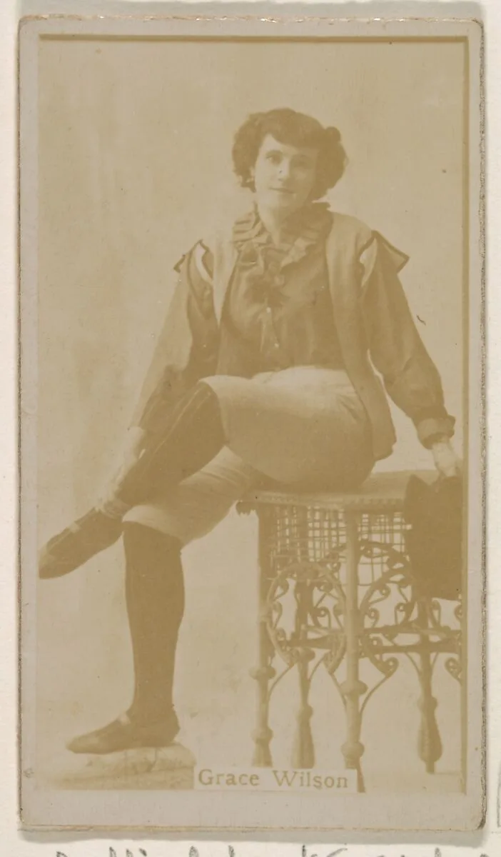 Grace Wilson, from the Actresses series (N245) issued by Kinney Brothers to promote Sweet Caporal Cigarettes — Kinney Brothers Tobacco Company