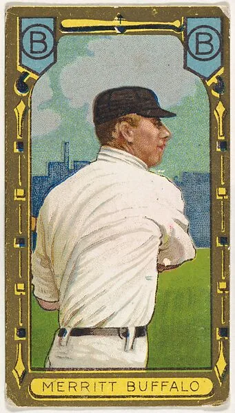 George Merritt, Buffalo, from the "Baseball Series" (Gold Borders) set (T205) issued by the American Tobacco Company — American Tobacco Company