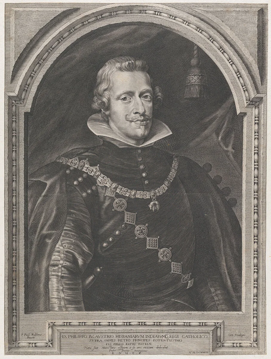 Portrait of Philip IV — Philip IV (Felipe IV), King of Spain|Paulus Pontius|Peter Paul Rubens