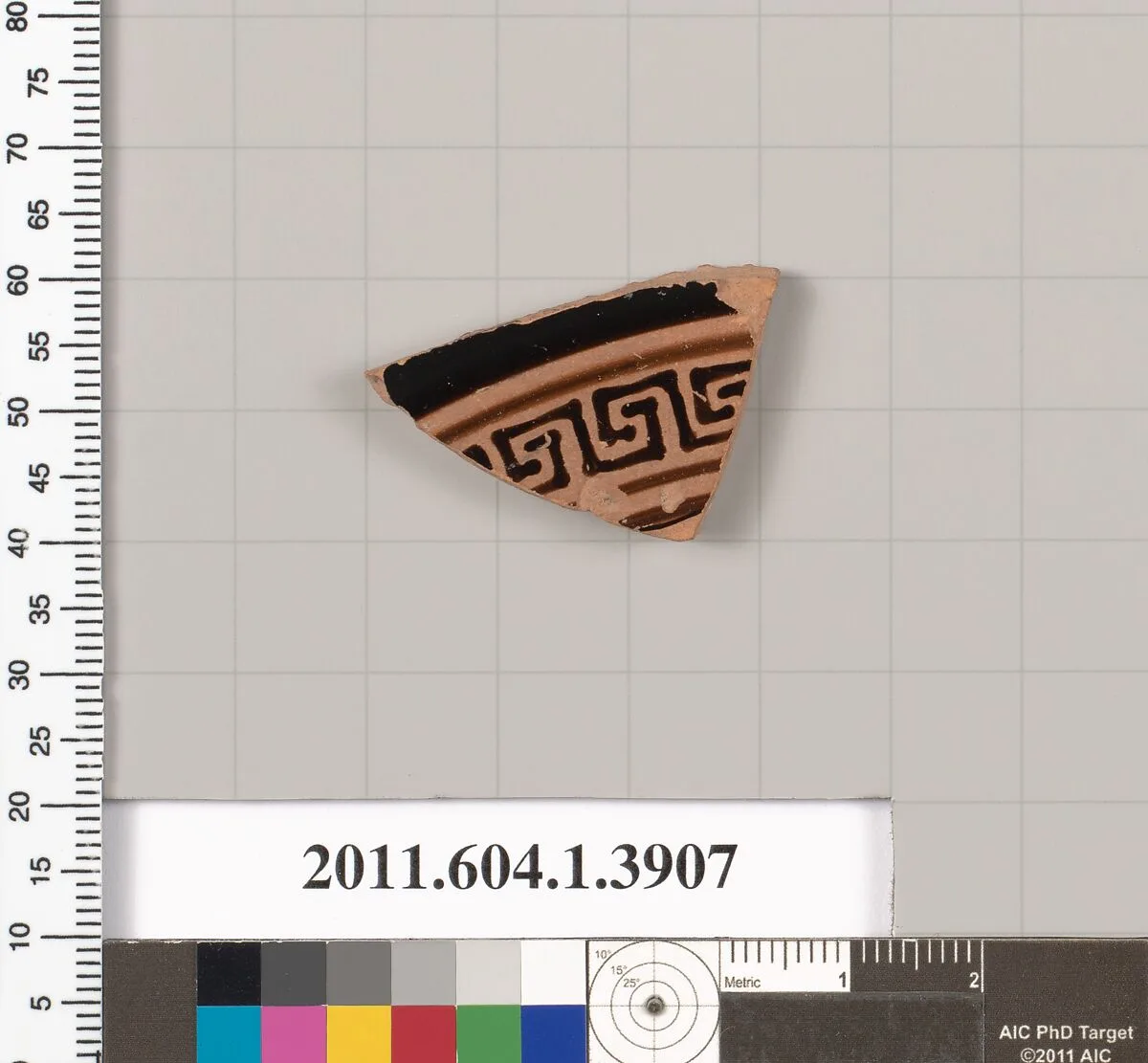 Terracotta fragment of a kylix (drinking cup) — Unknown