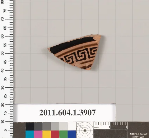 Terracotta fragment of a kylix (drinking cup)