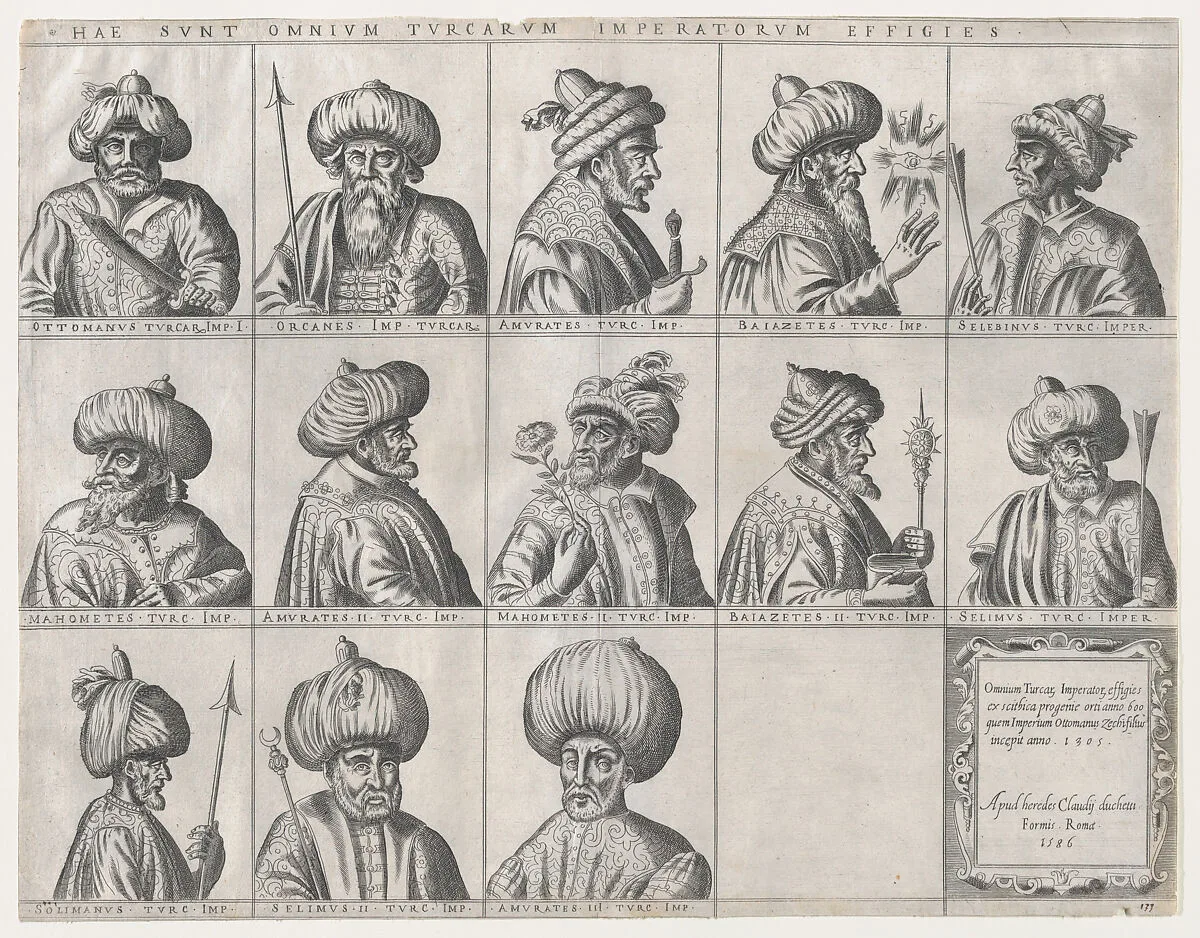 Speculum Romanae Magnificentiae: Portraits of Turkish Sultans — Claudio Duchetti|Anonymous