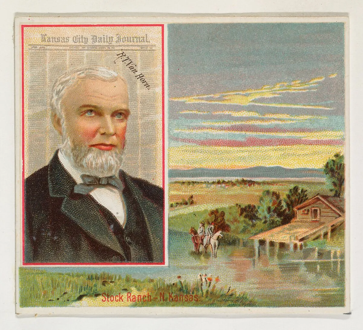 R. T. Van Horn, Kansas City Daily Journal, from the American Editors series (N35) for Allen & Ginter Cigarettes — Allen & Ginter