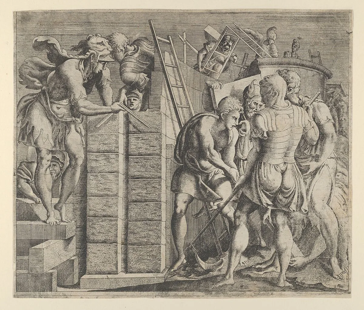 Cadmus Building Thebes — Anonymous, French, School of Fontainebleau, 16th century|Francesco Primaticcio|Master of the Story of Cadmus