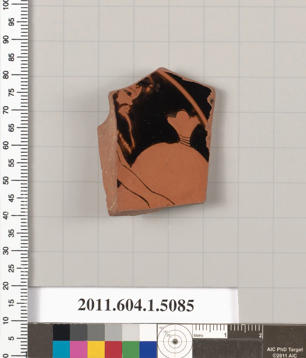 Terracotta fragment of a kylix (drinking cup) — Unknown