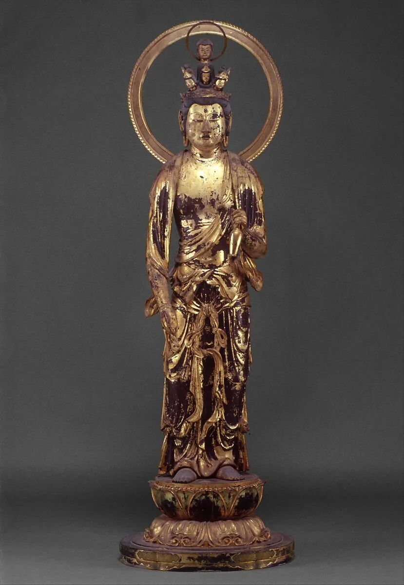 十一面観音立像 (Jūichimen Kannon ryūzō)|Jūichimen Kannon, the Bodhisattva of Compassion with Eleven Heads (Avalokiteshvara) — Unknown