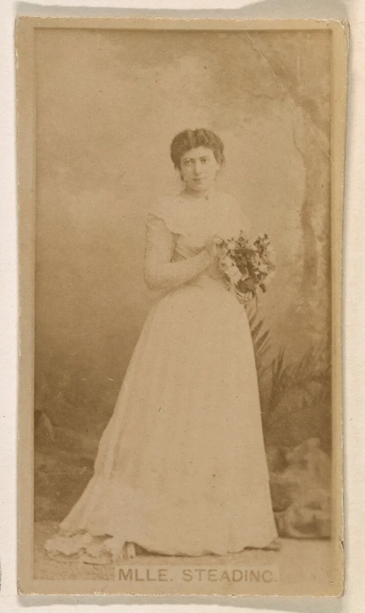 Mlle. Steading, from the Actresses series (N245) issued by Kinney Brothers to promote Sweet Caporal Cigarettes — Kinney Brothers Tobacco Company