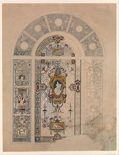 Design for window — Louis C. Tiffany|Tiffany Studios|Tiffany Glass Company|Tiffany Glass and Decorating Company