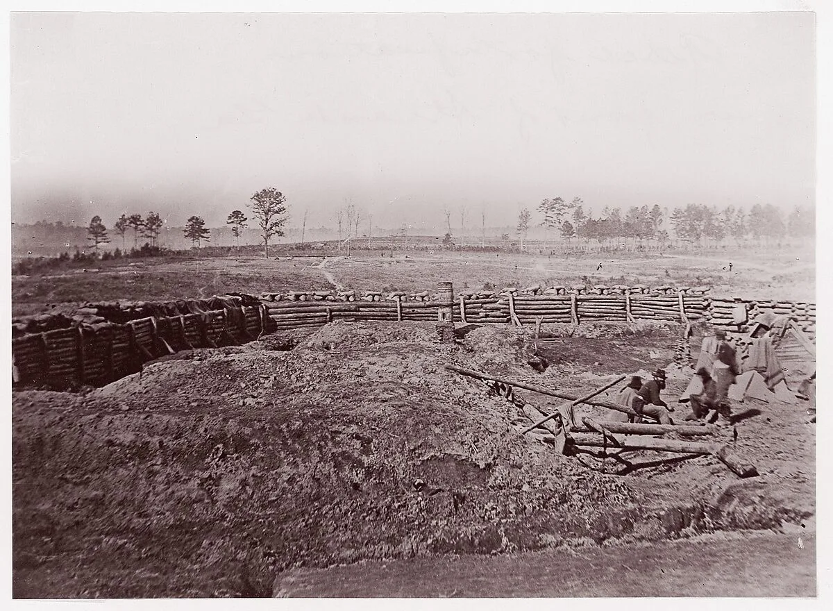 Rebel Fortifications in front of Atlanta — George N. Barnard|Mathew B. Brady