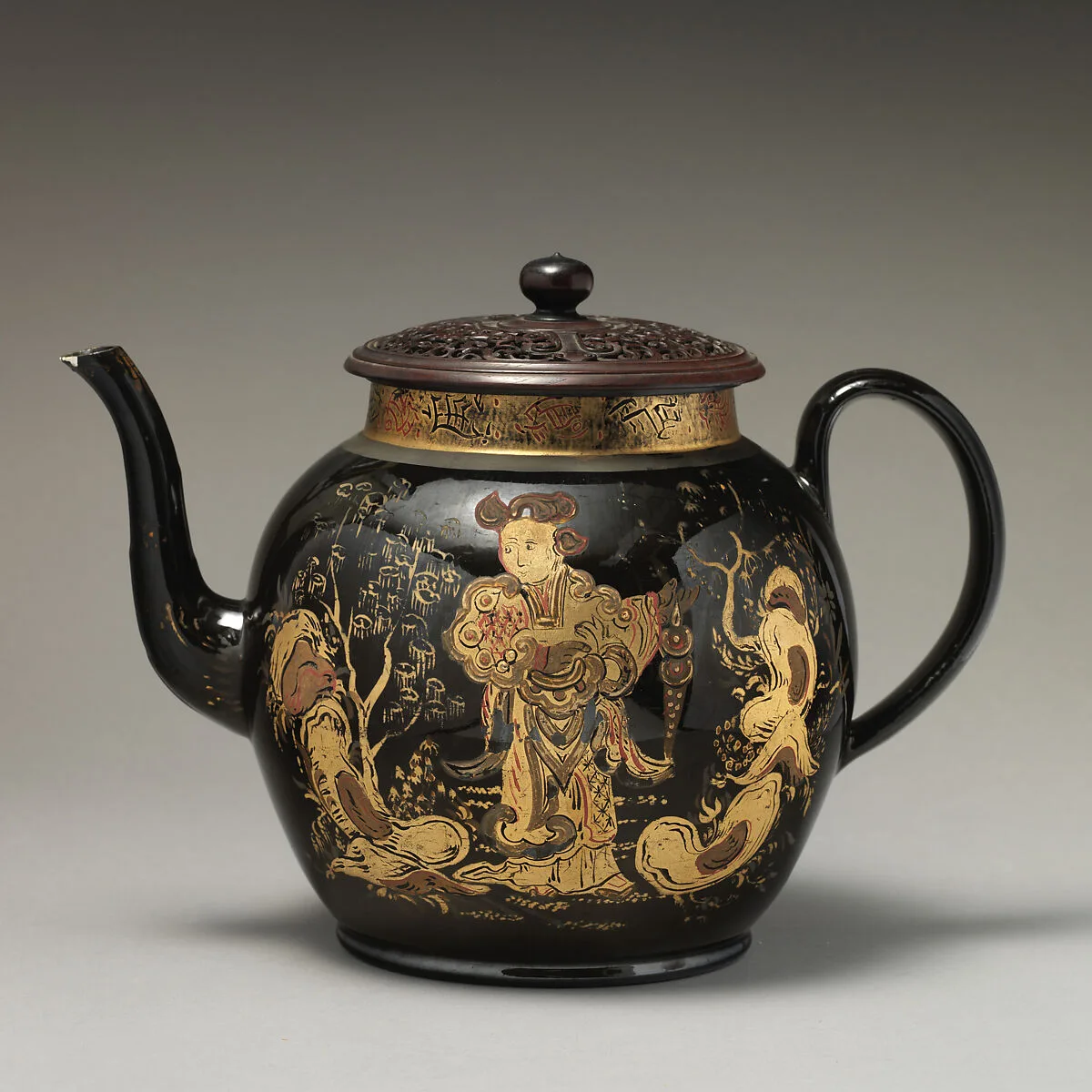 Punch pot — Jackfield Pottery, Shropshire, England
