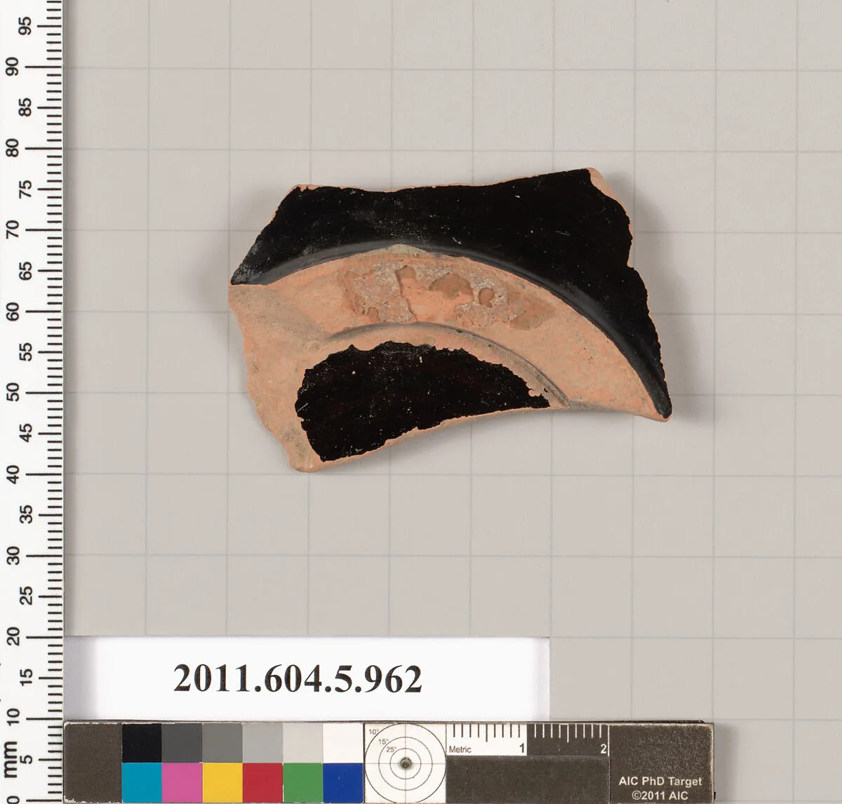 Terracotta fragment of a stemless kylix (drinking cup) — Unknown