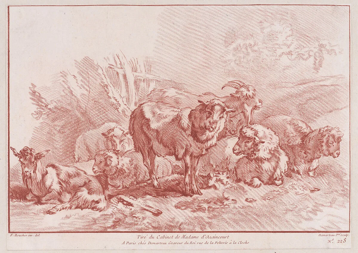 Animaux — François Boucher|Gilles Demarteau
