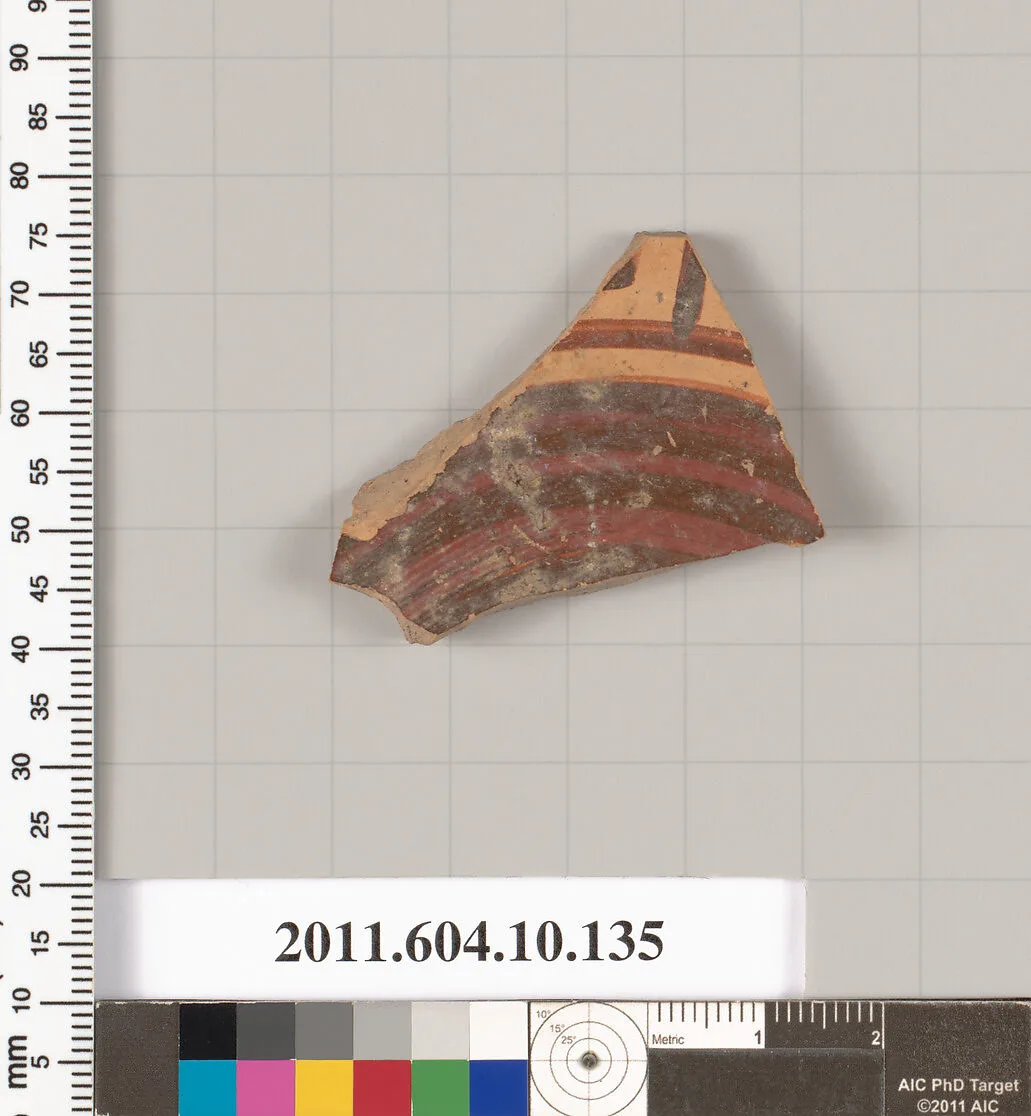 Terracotta fragment of a kylix (drinking cup) — Unknown